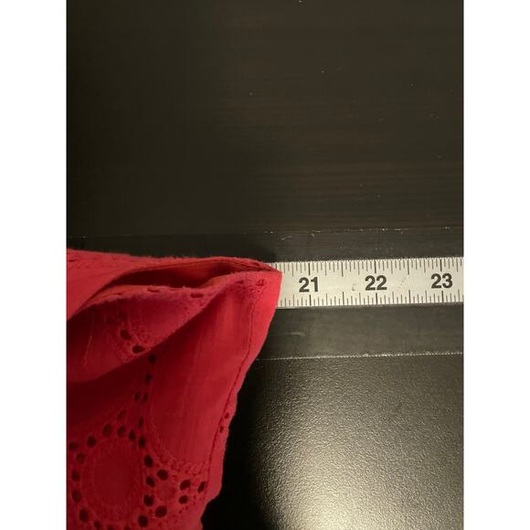 Robbie Bee Womens Dress Size 16 Pink Embroidered Eyelet Babydoll Rockabilly - Picture 5 of 8